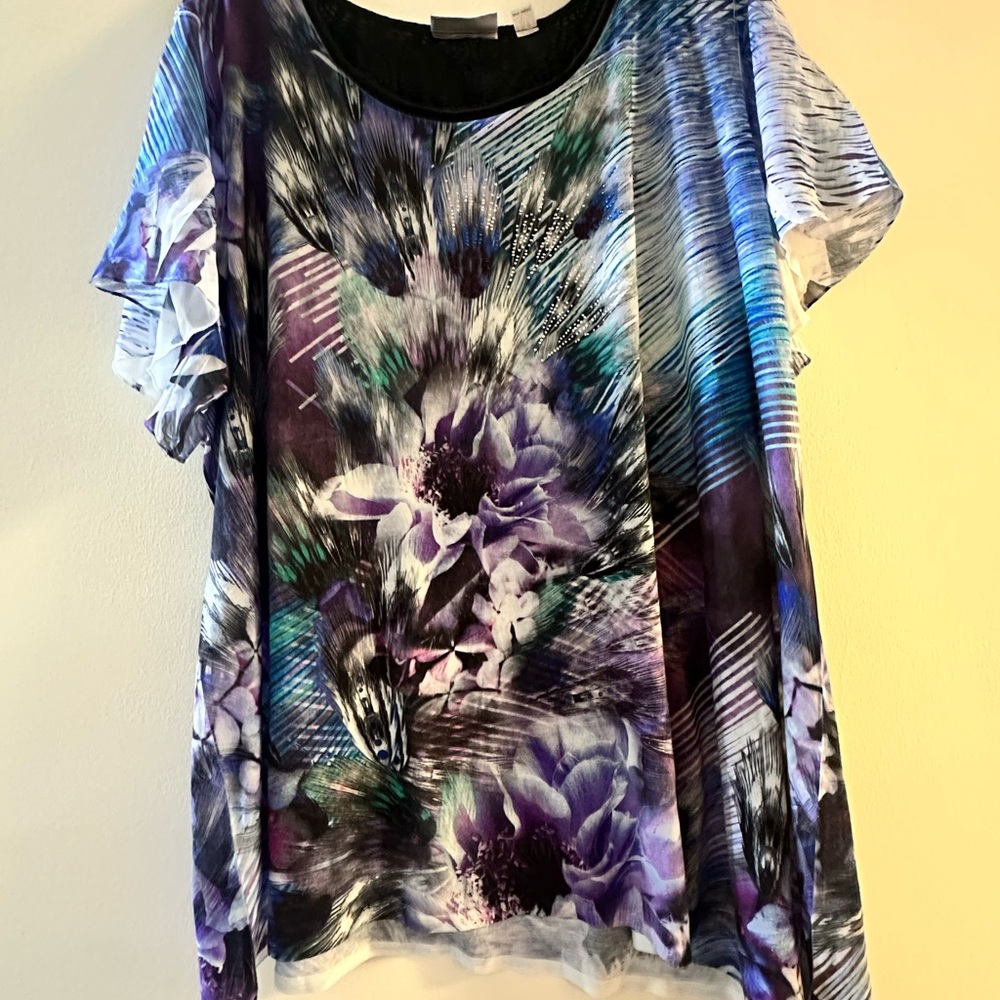 Avenue Multicolor Floral Women's Blouse